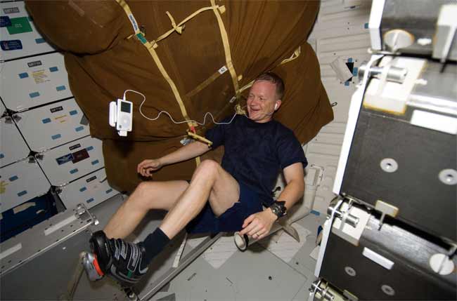 Astronauts Patch Up Space Bicycle